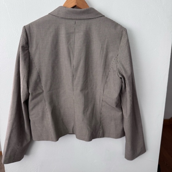 Rachel Zoe houndstooth double breasted blazer Size Large - Picture 8 of 8